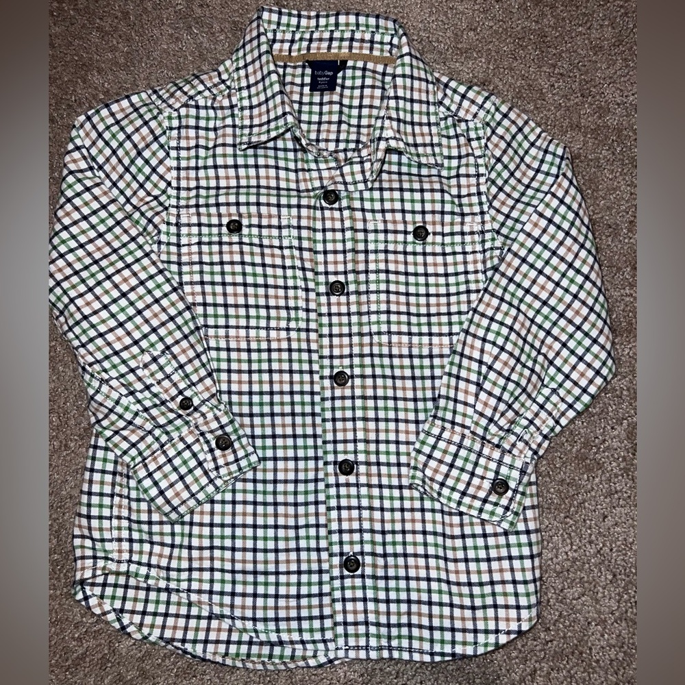 Baby Gap Button Down Shirt, Boys, 4 years